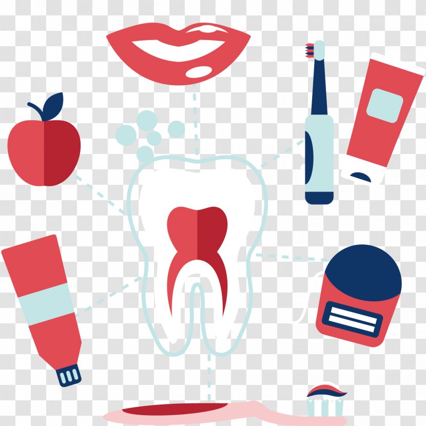 Tooth Dentistry - Heart - Protect Teeth Propaganda Transparent PNG