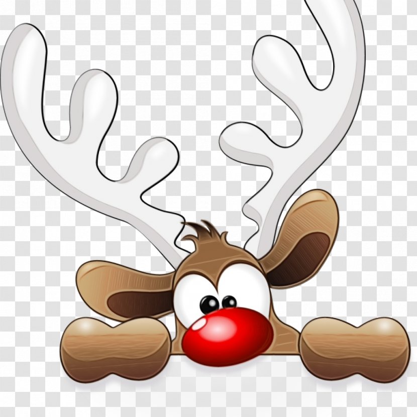 Christmas Day - Rudolph - Fawn Antler Transparent PNG