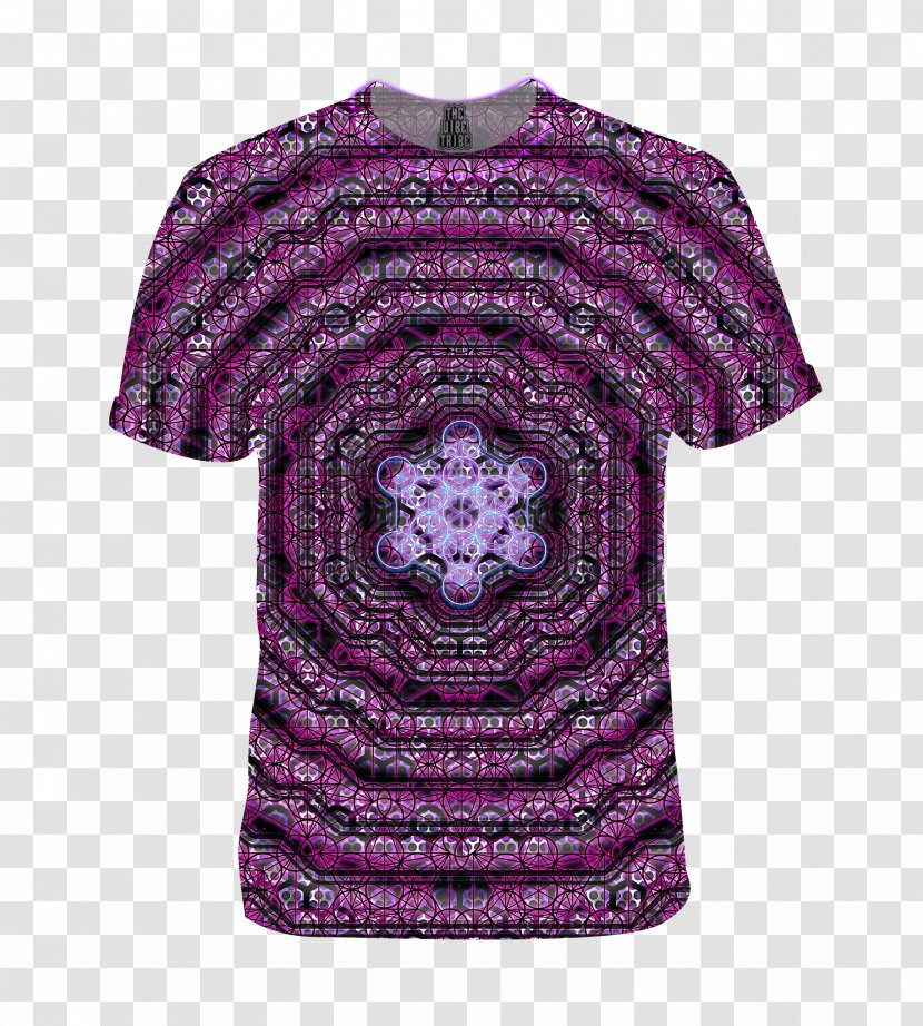 T-shirt Sleeve Blouse Neck - Violet Transparent PNG