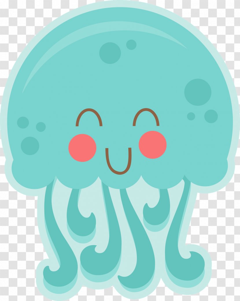 Jellyfish Aquatic Animal Sea Clip Art - Cartoon - Cute Transparent PNG