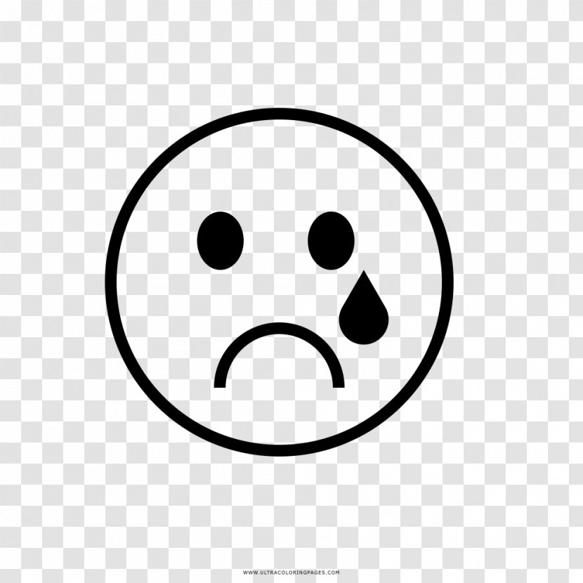 Smiley Sadness Face Drawing - Monochrome Photography Transparent PNG