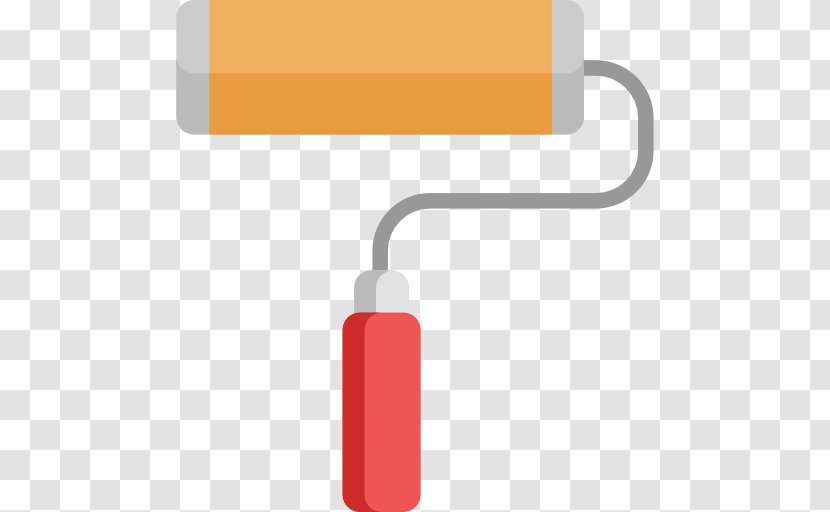 Paint Rollers Rectangle - Orange - Design Transparent PNG