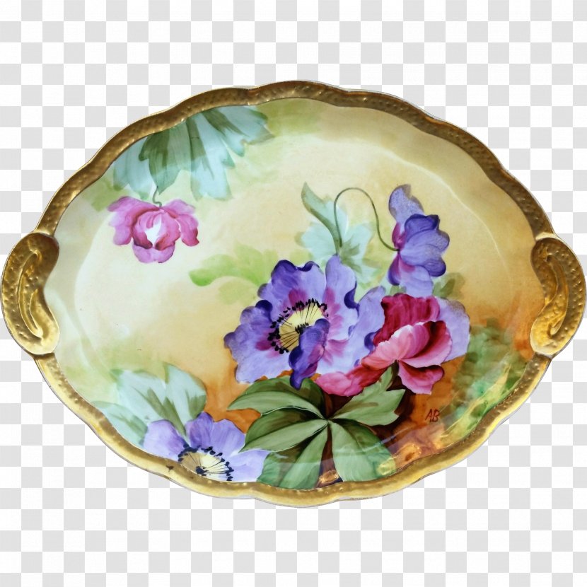 Plate Saucer Porcelain Tableware Flower - Ceramic Transparent PNG