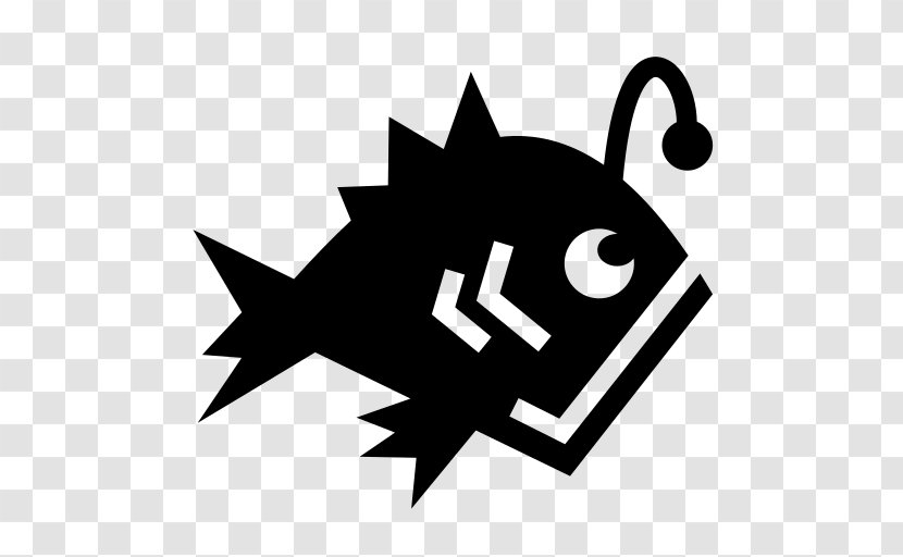 Anglerfish Clip Art - Black And White - Glow Transparent PNG