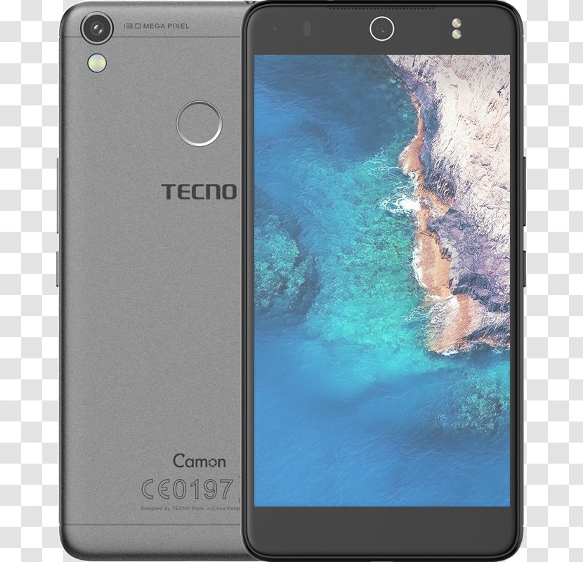 Tecno Camon I TECNO Mobile Smartphone HiOS C9, 16GB, Dual SIM - Tablet Computers - Gray*SCRATCHED, SCUFFED* (UnlockeSmartphone Transparent PNG