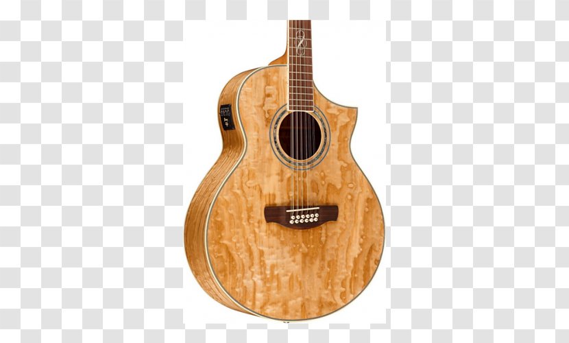 Acoustic-electric Guitar Acoustic Ukulele Ibanez Exotic Wood Series AEW40 - Watercolor Transparent PNG