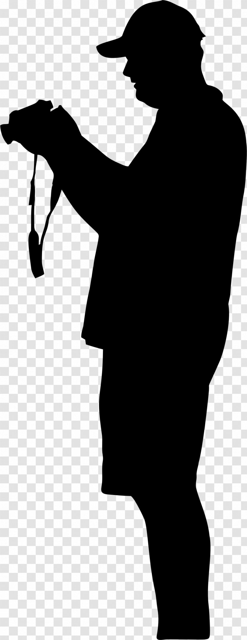 Silhouette Black And White Clip Art - Man Transparent PNG