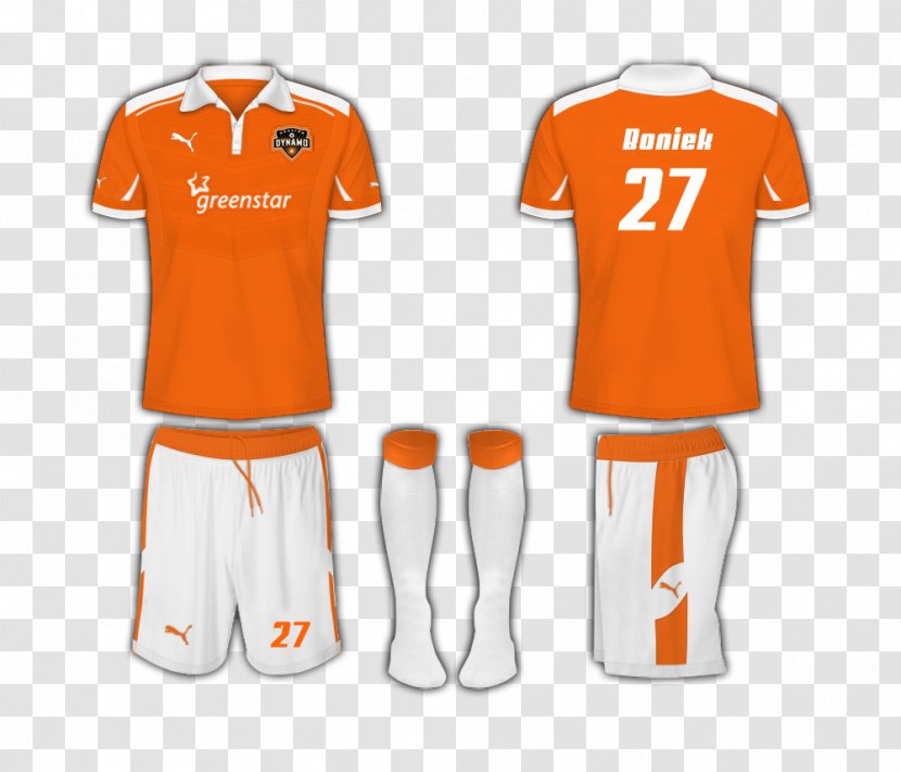 T-shirt Sports Fan Jersey Football Design - Orange - Tshirt Transparent PNG