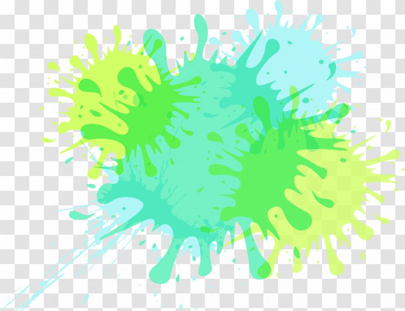 Kidsville Inc. Icon - Flower - Watercolor Ink Droplets Transparent PNG