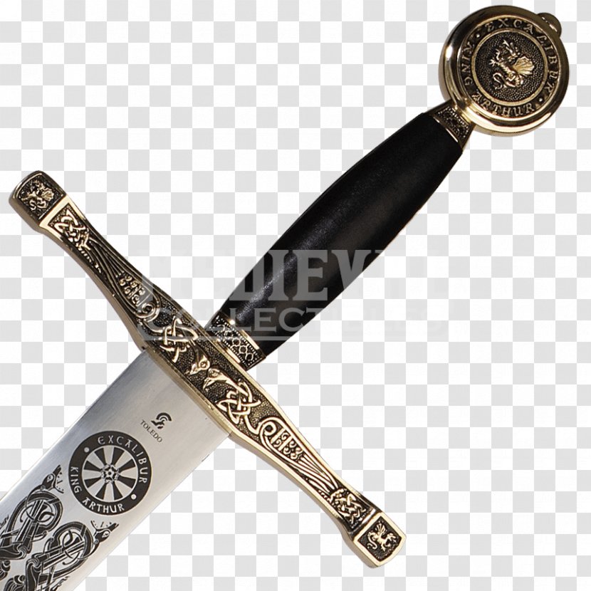 Lady Of The Lake King Arthur Excalibur Hilt Knightly Sword - Cold Weapon Transparent PNG