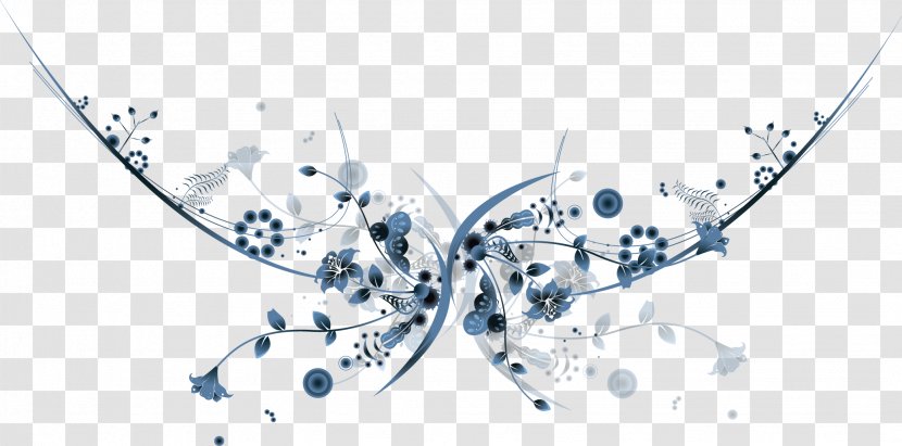 Clip Art - Blue - Classical Exquisite Lace Pattern Edge Transparent PNG