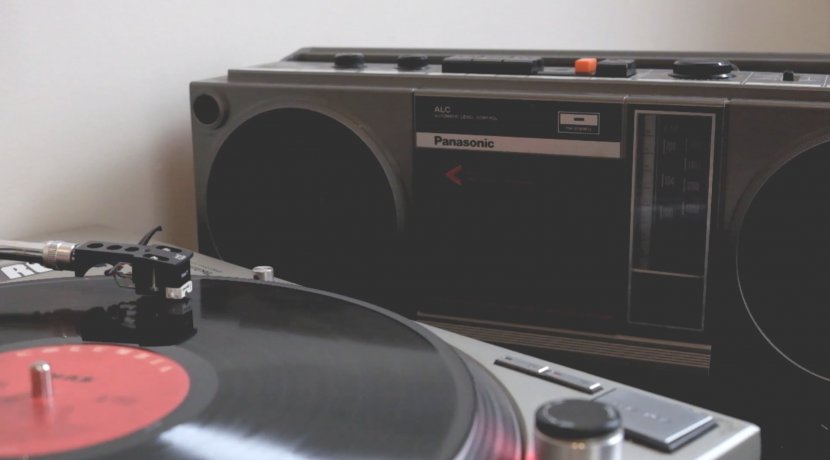 Boombox Phonograph Sound Cassette Deck Graffiti - Electronics Transparent PNG