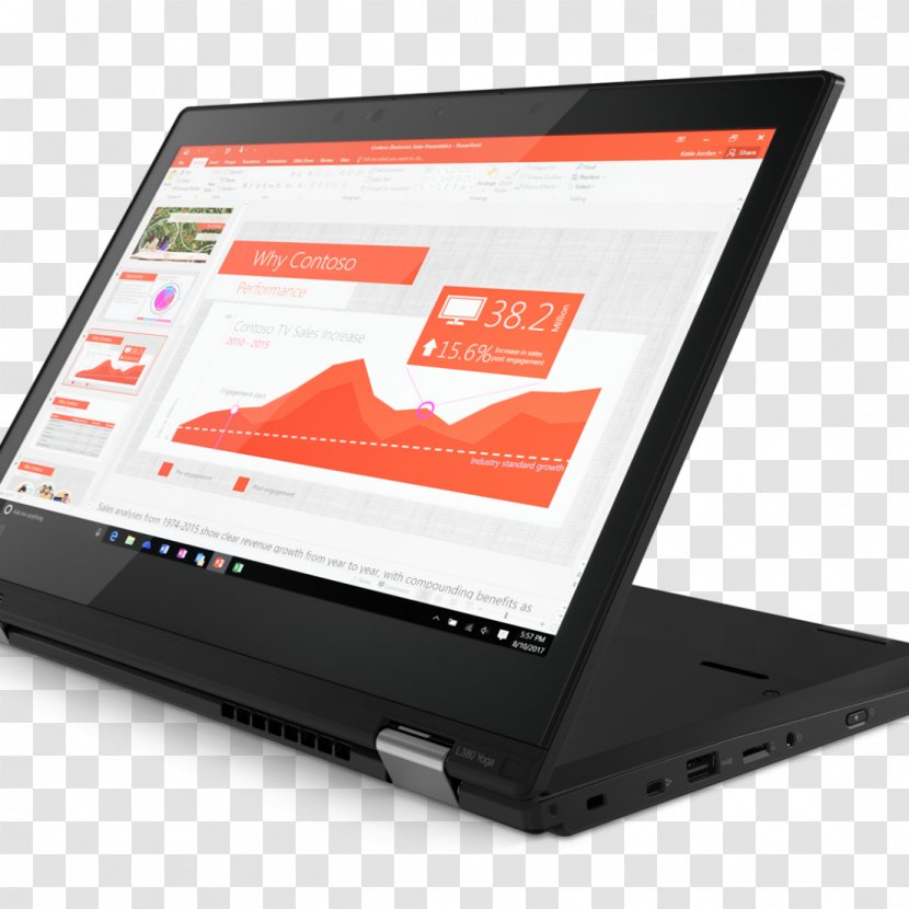 Laptop Intel Core I5 Lenovo ThinkPad - Display Device Transparent PNG
