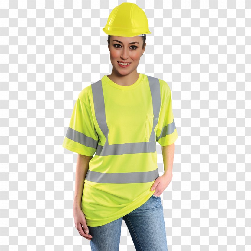 T-shirt Hard Hats High-visibility Clothing Sleeve Transparent PNG