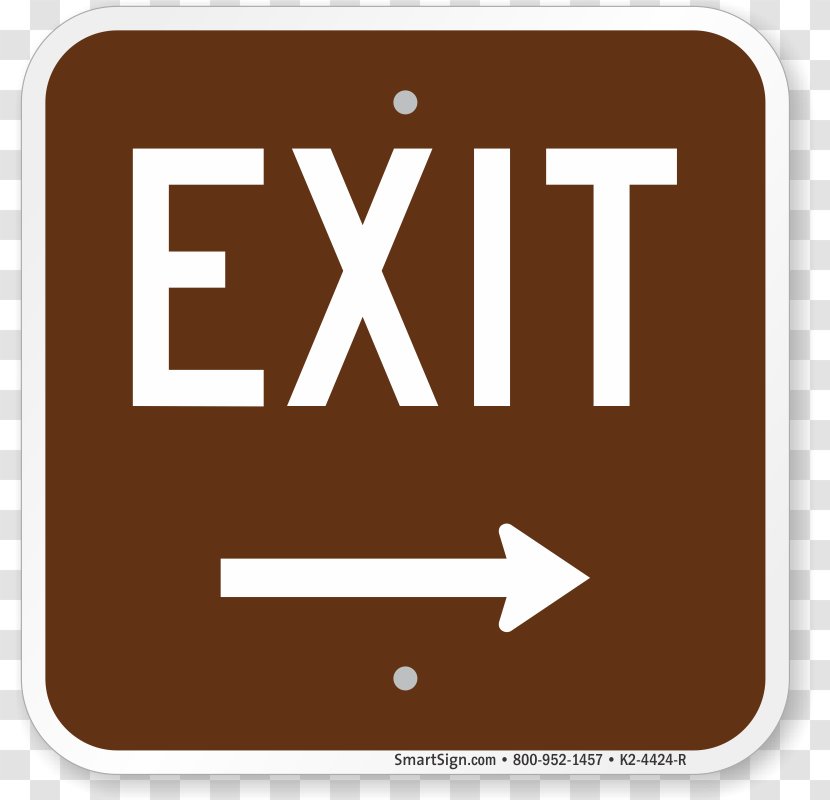 Exit Sign Emergency Car Park Safety - Parking Transparent PNG