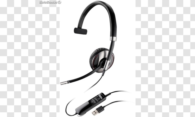 Headphones Plantronics Blackwire C710-M H390 USB Headset W/Noise-Canceling Microphone - Unified Communications Transparent PNG