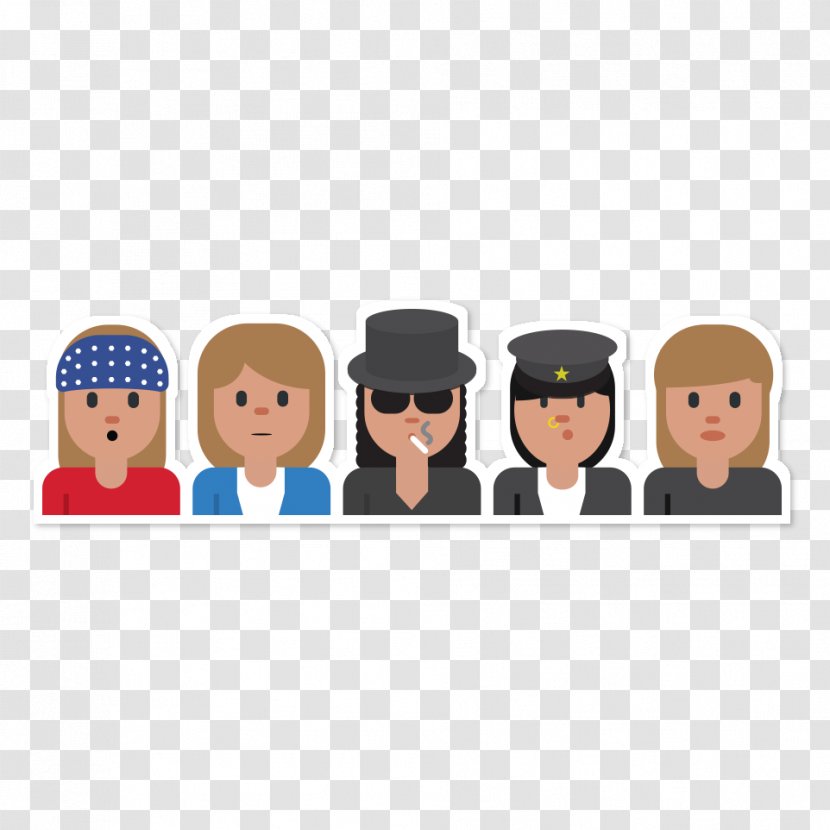 Guns N' Roses Musician Emoji Artist - Frame Transparent PNG