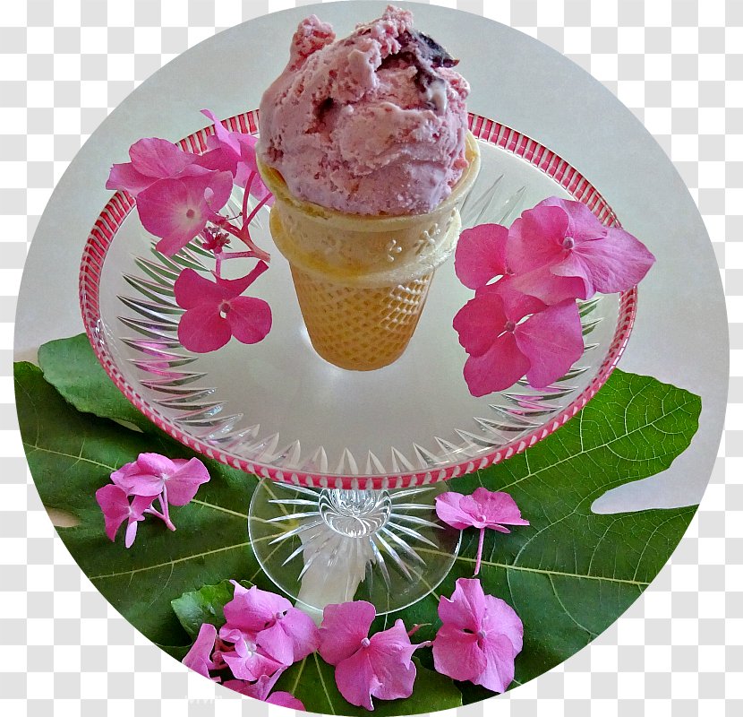 Frozen Dessert Petal Buttercream Pink M - Delicious Ice Cream Transparent PNG