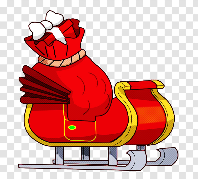 Cartoon Sled Vehicle Chair Transparent PNG