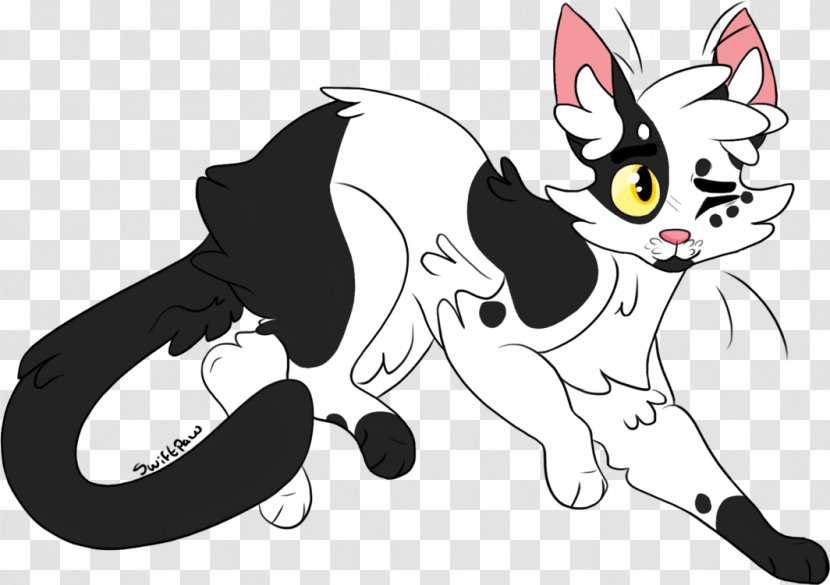 Cat Drawing Swiftpaw Brightheart - Silhouette Transparent PNG
