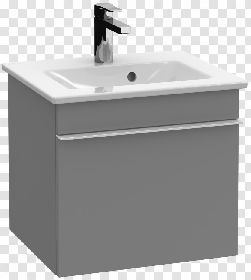 Villeroy & Boch Bathroom Sink Cabinetry Drawer - Black Stone Transparent PNG