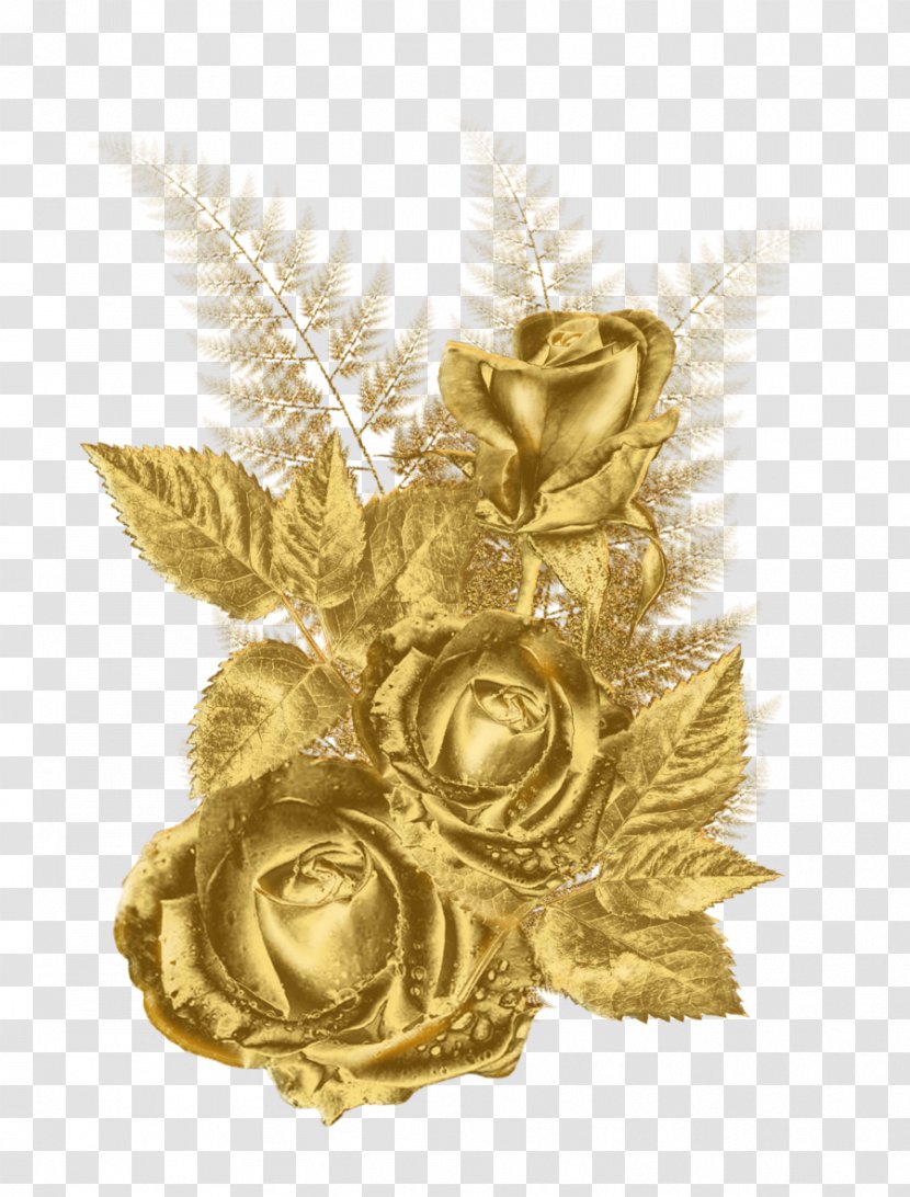 Rose Clip Art - Yellow - Gold Flower Frame Transparent Transparent PNG