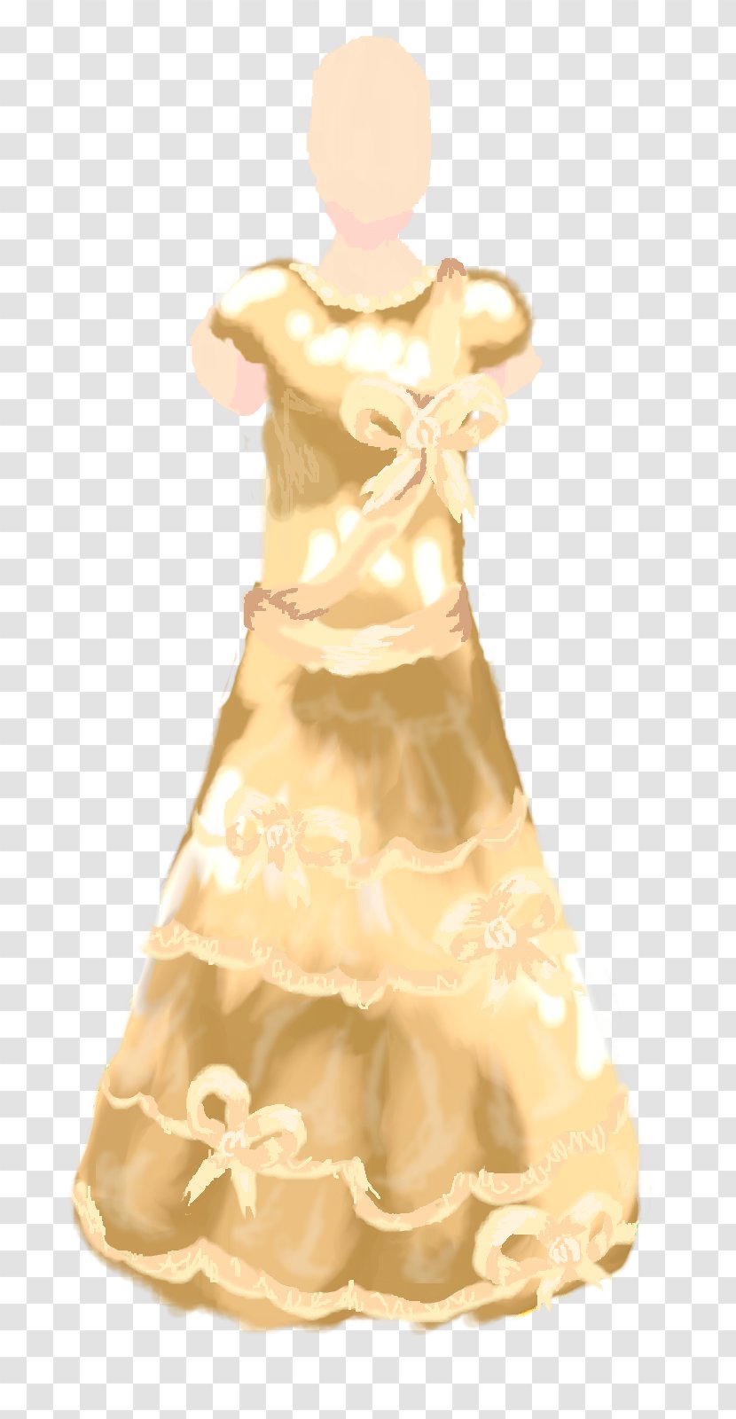 Gown Cocktail Dress Costume Design - Figurine Transparent PNG