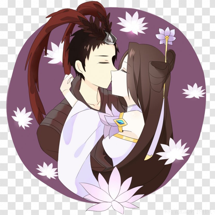Kiss Significant Other Cartoon - Couple Portrait Material Transparent PNG