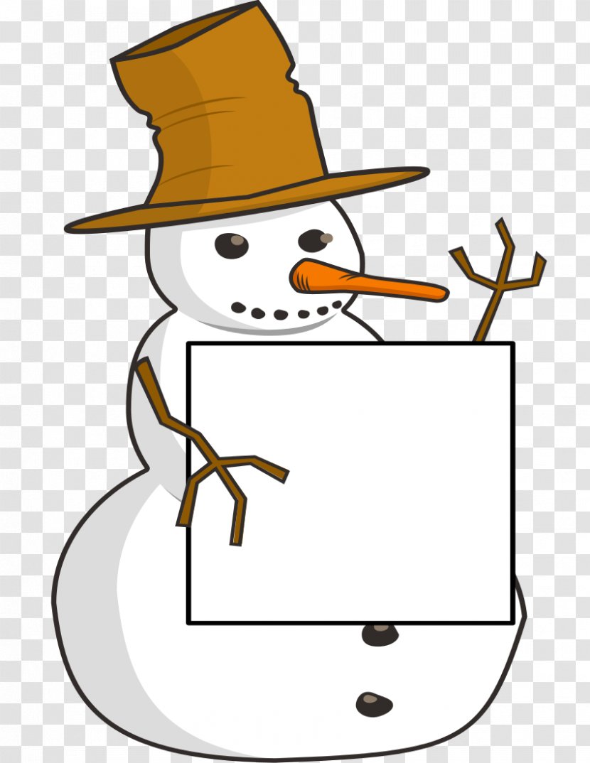Clip Art Christmas Snowman Vector Graphics - Hat Transparent PNG