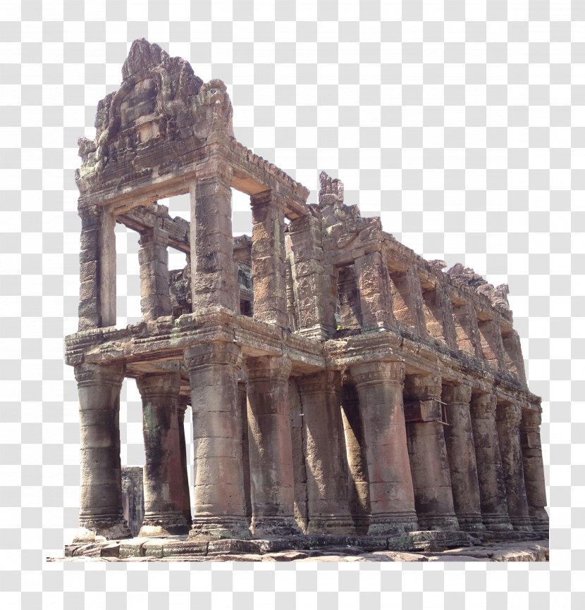 Angkor Wat Ruins Of St. Pauls Building - Ancient Rome - Old House Transparent PNG