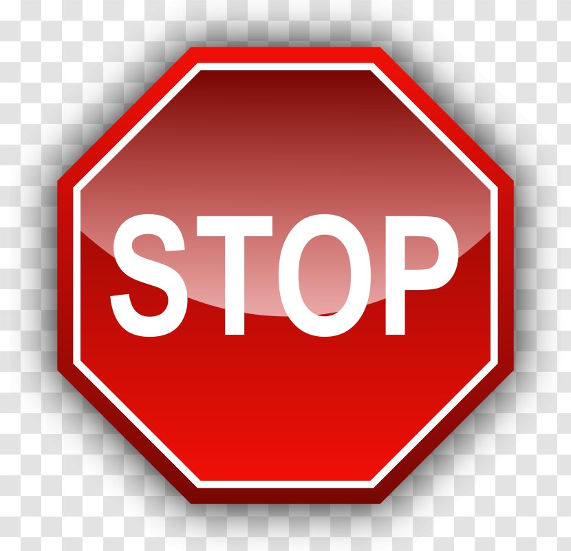 Stop Sign Traffic Road Control - Text Transparent PNG