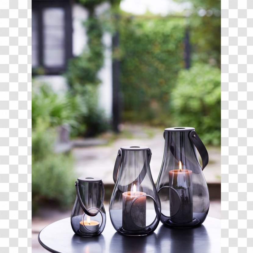 Holmegaard Light Lantern Glass Candle - Black Transparent PNG