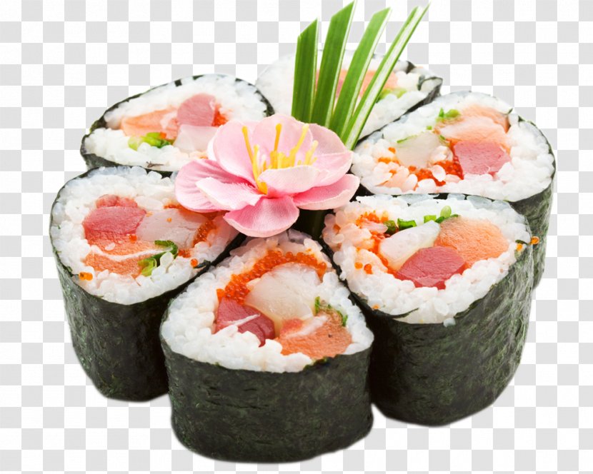Sushi Sashimi Japanese Cuisine Makizushi Rice Transparent PNG