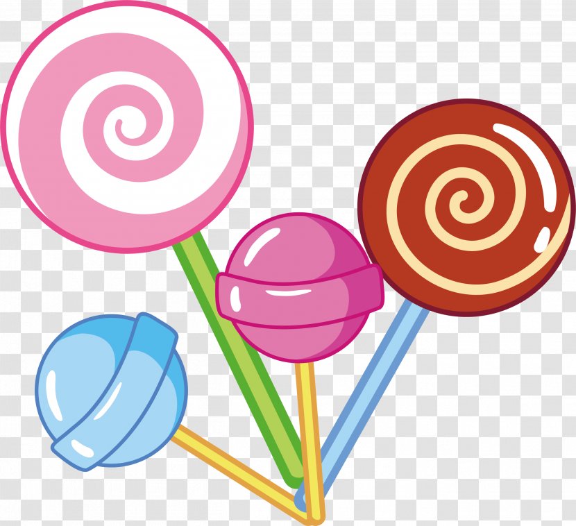Lollipop Euclidean Vector Candy - Cartoon Transparent PNG