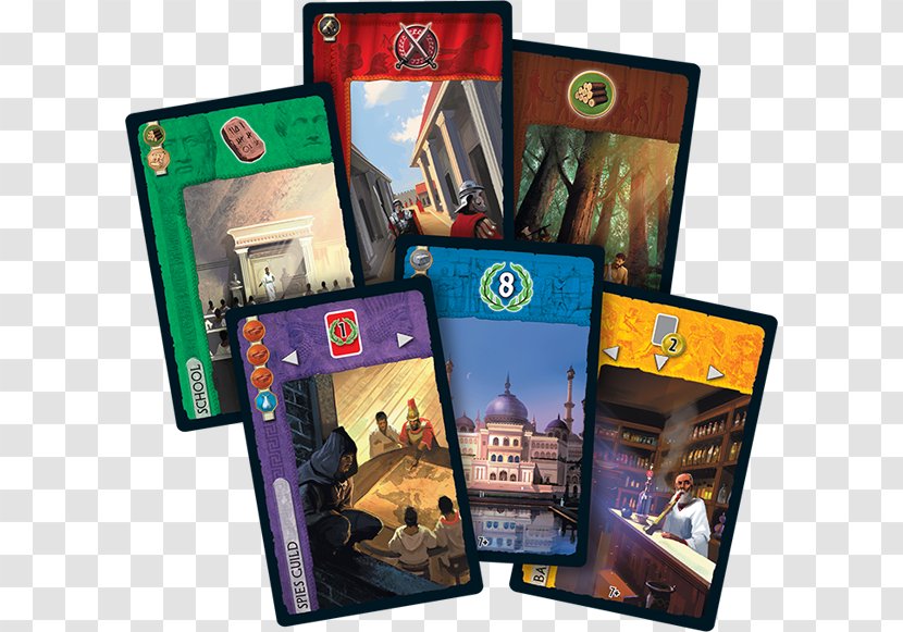 7 Wonders Board Game Asmodee Spiel Des Jahres Transparent PNG