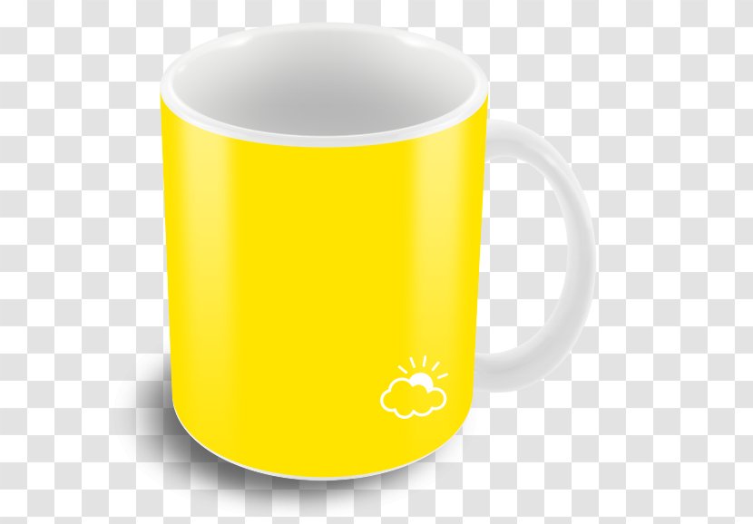 Coffee Cup Mug - Yellow Transparent PNG