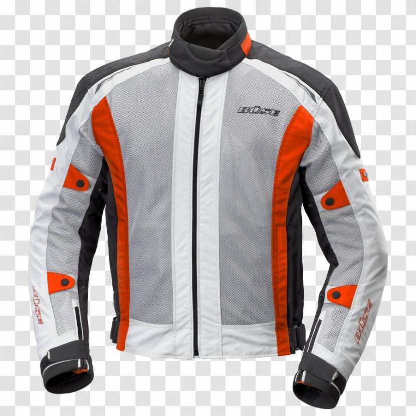 Leather Jacket Motorcycle White Clothing - Protective Transparent PNG