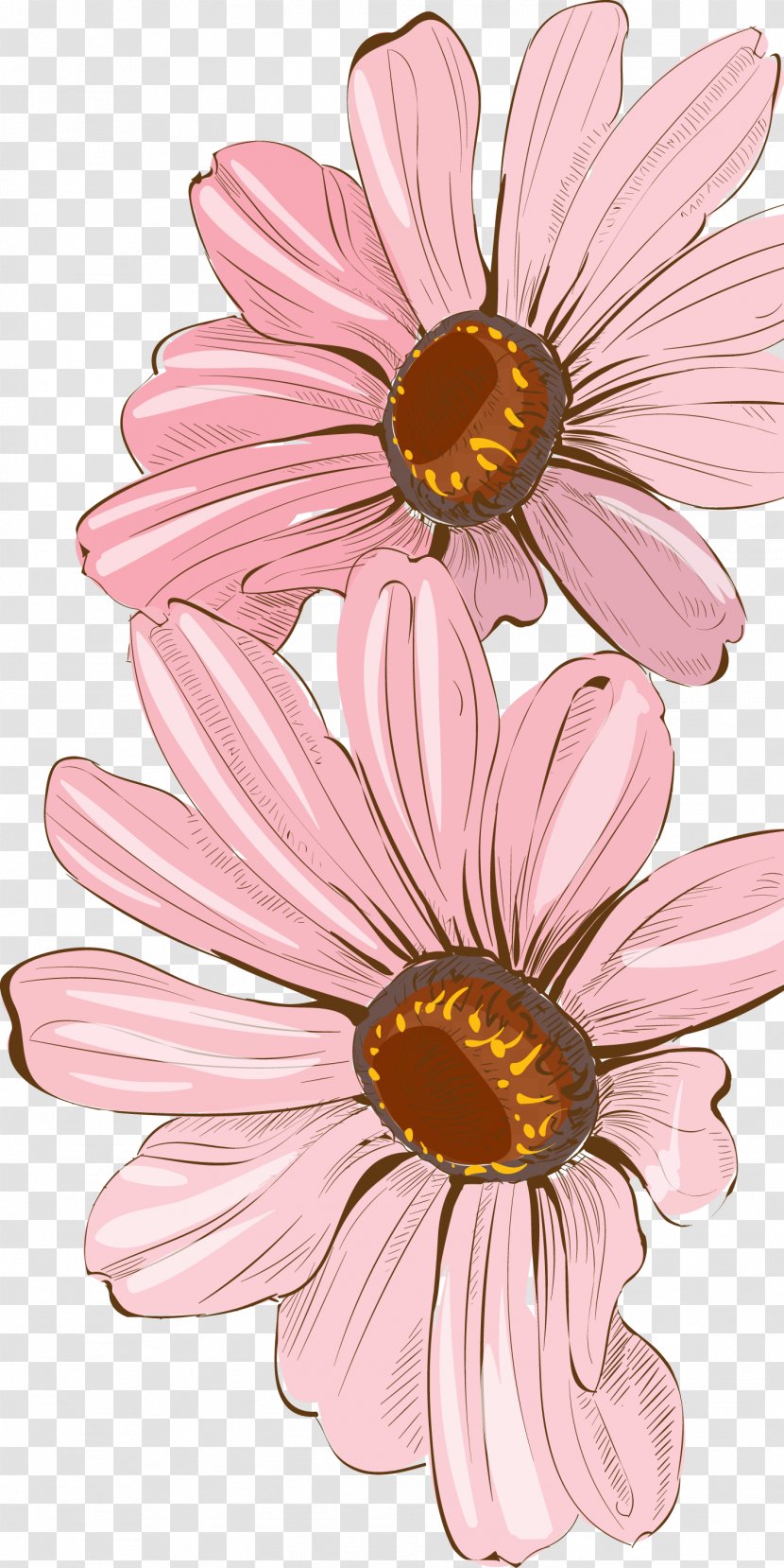 Drawing Watercolor Painting Floral Design - Flowering Plant - Fresh Painted Decoration Transparent PNG