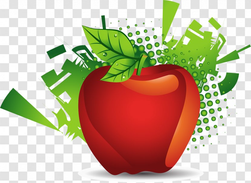 Apple Royalty-free Clip Art - Diet Food - Vector Hand-painted Decoration Of Apples Transparent PNG