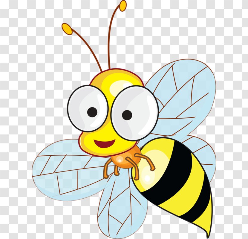 Bee Painting - Pollinator Transparent PNG