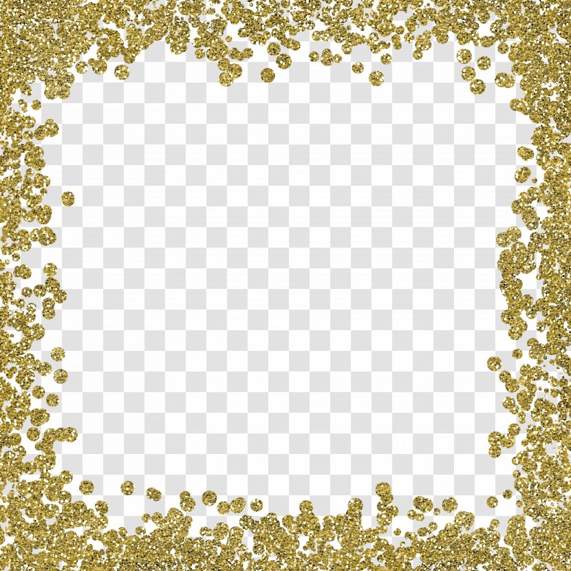 Wedding Invitation Gold Glitter Clip Art - Color Border,frame Transparent PNG