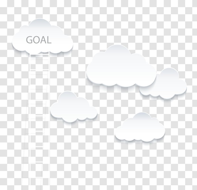 Cloud White Euclidean Vector - Sky - Ladder Transparent PNG