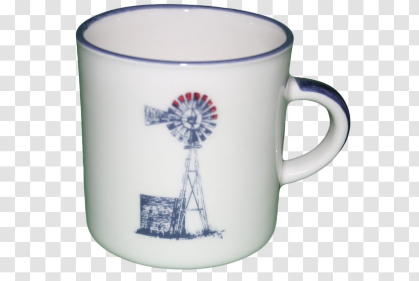 Coffee Cup Mug Ceramic Blue - Tableware Transparent PNG