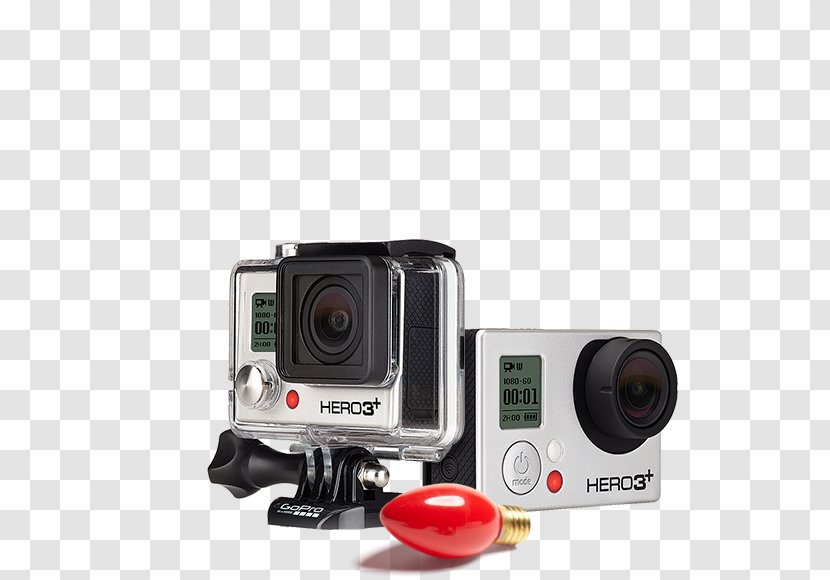 GoPro HERO3 Black Edition HERO3+ Silver White - Digital Camera Transparent PNG
