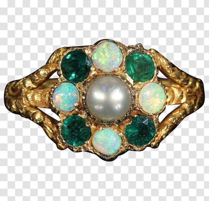 Turquoise Ring Brooch Jewellery Estate Jewelry Transparent PNG