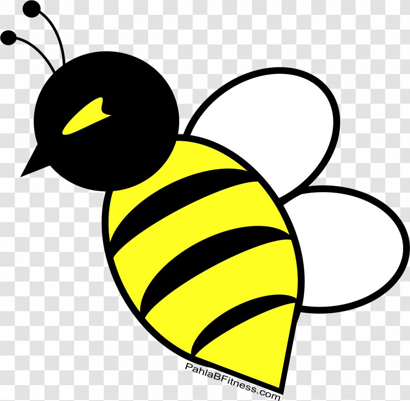 Bee Cartoon - Aerobic Exercise - Line Art Pest Transparent PNG