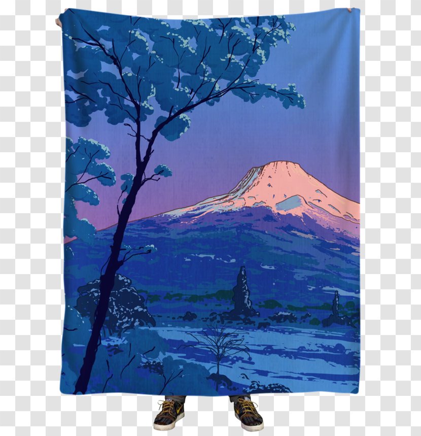 Crop Top One-piece Swimsuit Shorts Blanket - Waste - Mount Fuji Transparent PNG