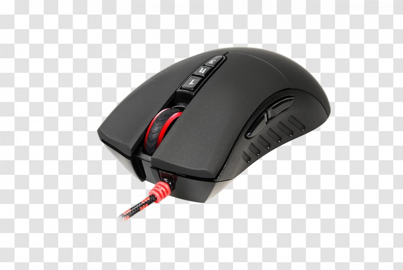 Computer Mouse A4Tech V3 Black 7 Buttons 1 X Wheel USB Wired Optical 3200 Dpi Gaming Bloody - A4tech Blazing Al90 Transparent PNG