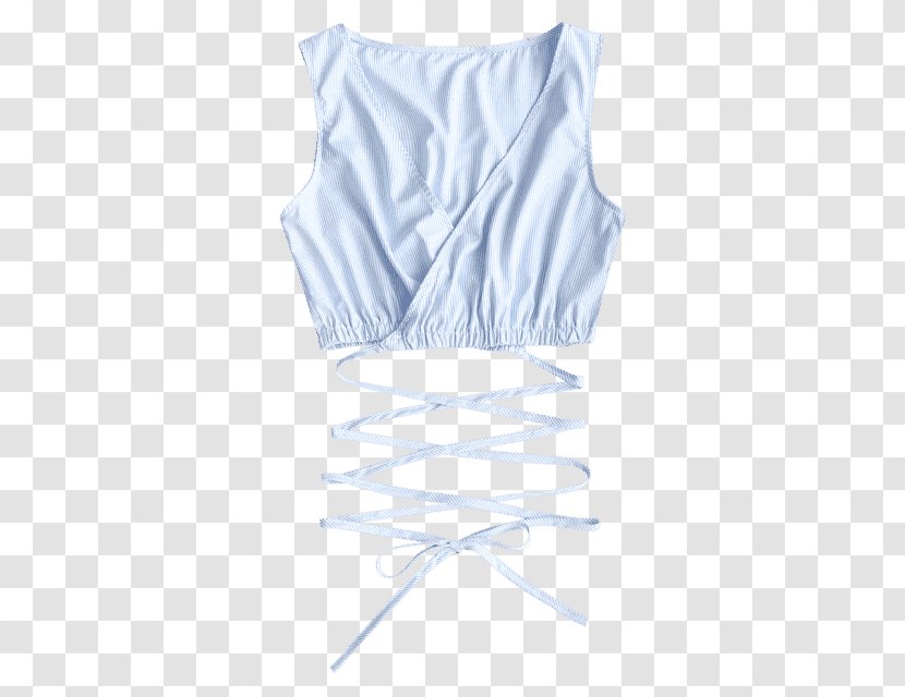 Sleeveless Shirt Fashion Dress - Slimfit Pants - Criss Cross Transparent PNG