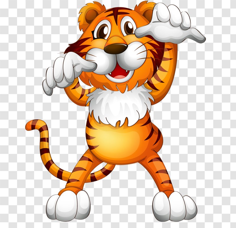 Tiger Cat Clip Art - Mammal - Claws Transparent PNG